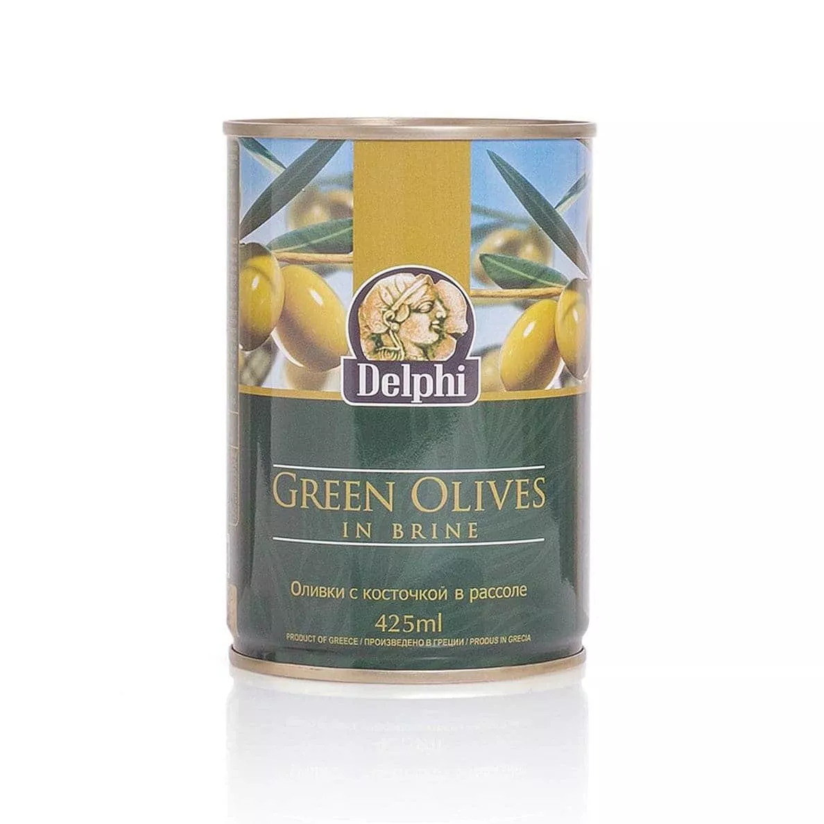 Оливки с косточкой в рассоле DELPHI Superior 261-290 400г