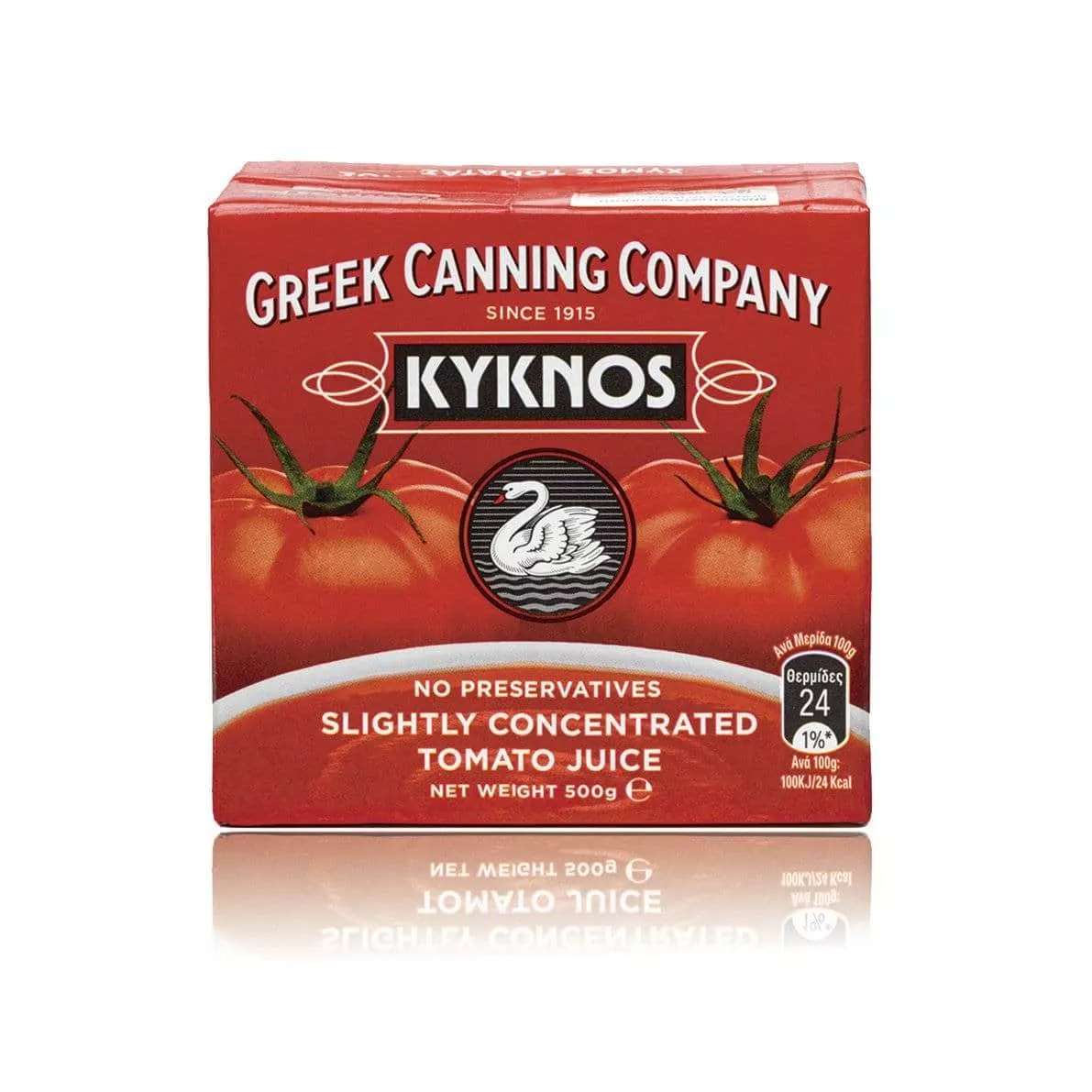 Сок томатный слабо консервированный  7%  (пассата) KYKNOS 500г