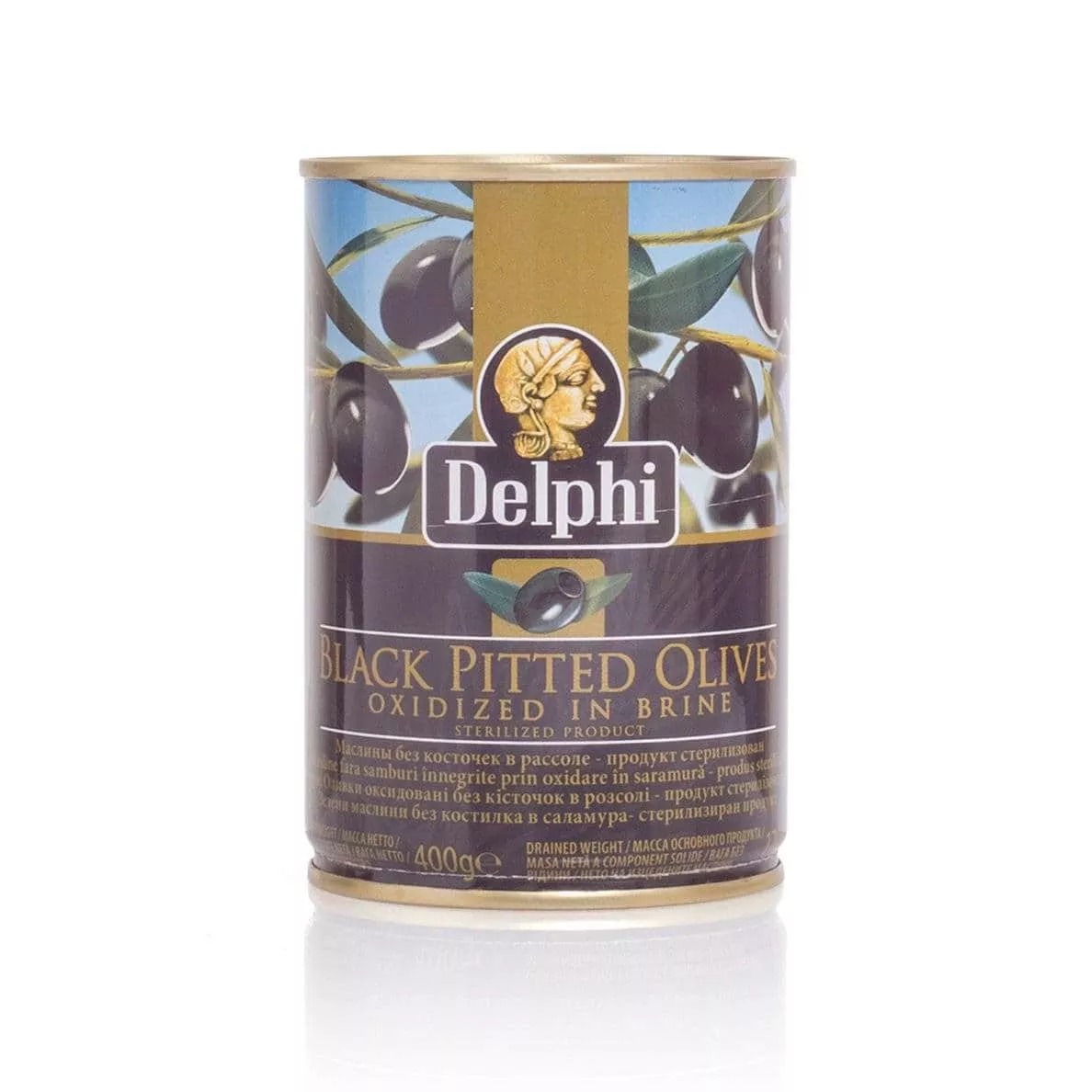 Маслины без косточки в рассоле DELPHI Superior 261-290 400г