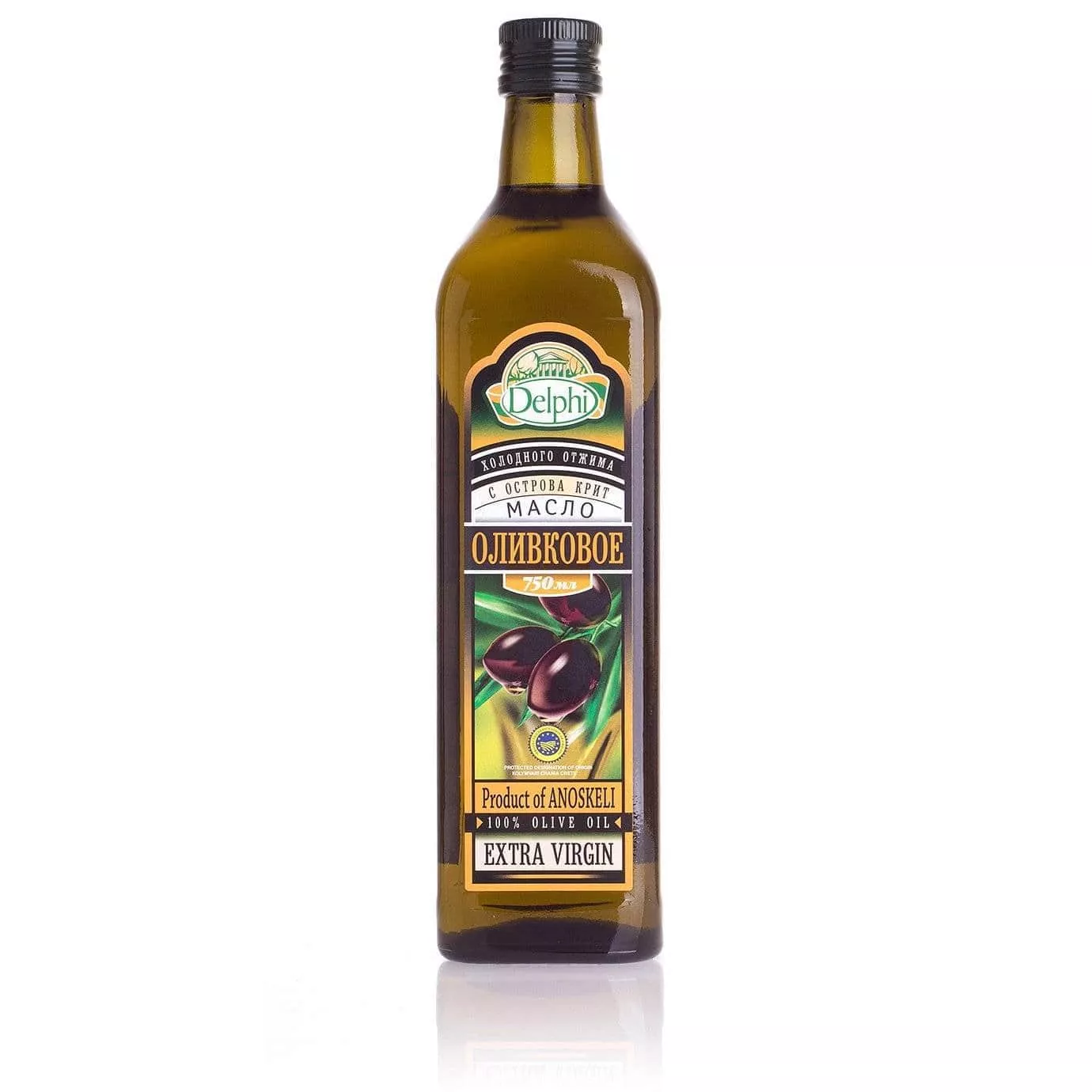 Масло оливковое Extra Virgin с о. Крит DELPHI P.D.O. 0,75
