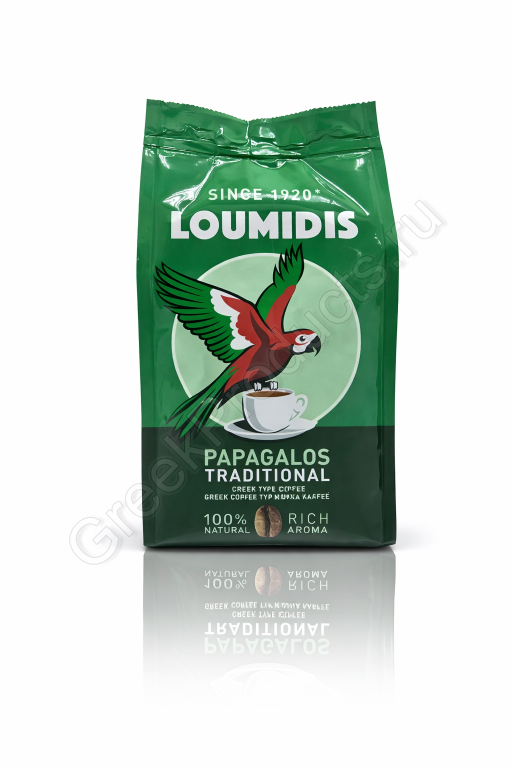 Кофе натуральный молотый LOUMIDIS PAPAGALOS 194 г