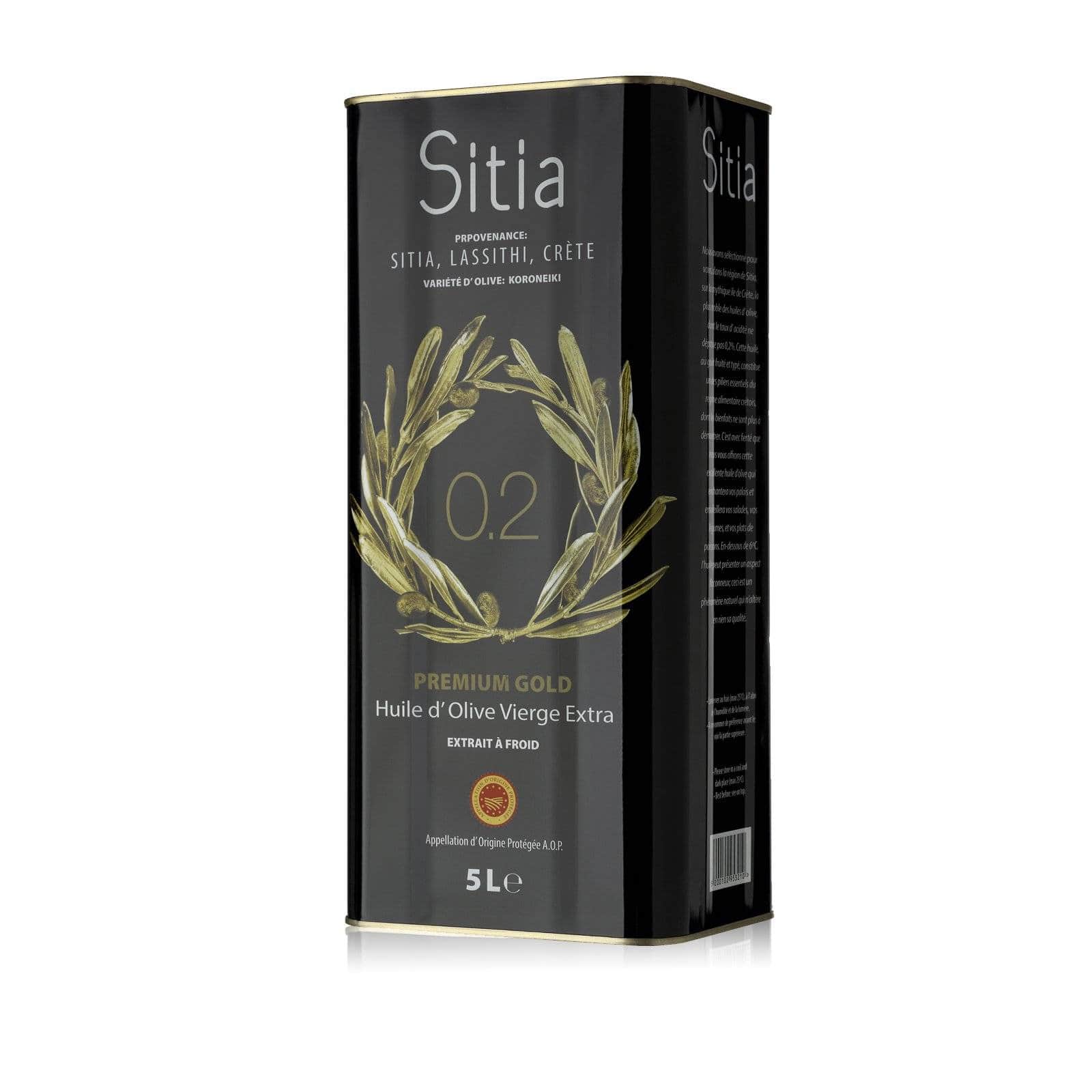 Масло оливковое Extra Virgin 0,2% SITIA P.D.O. 5 л