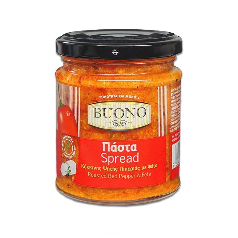 Паста из печёного перца с сыром Фета  BUONO 200 г