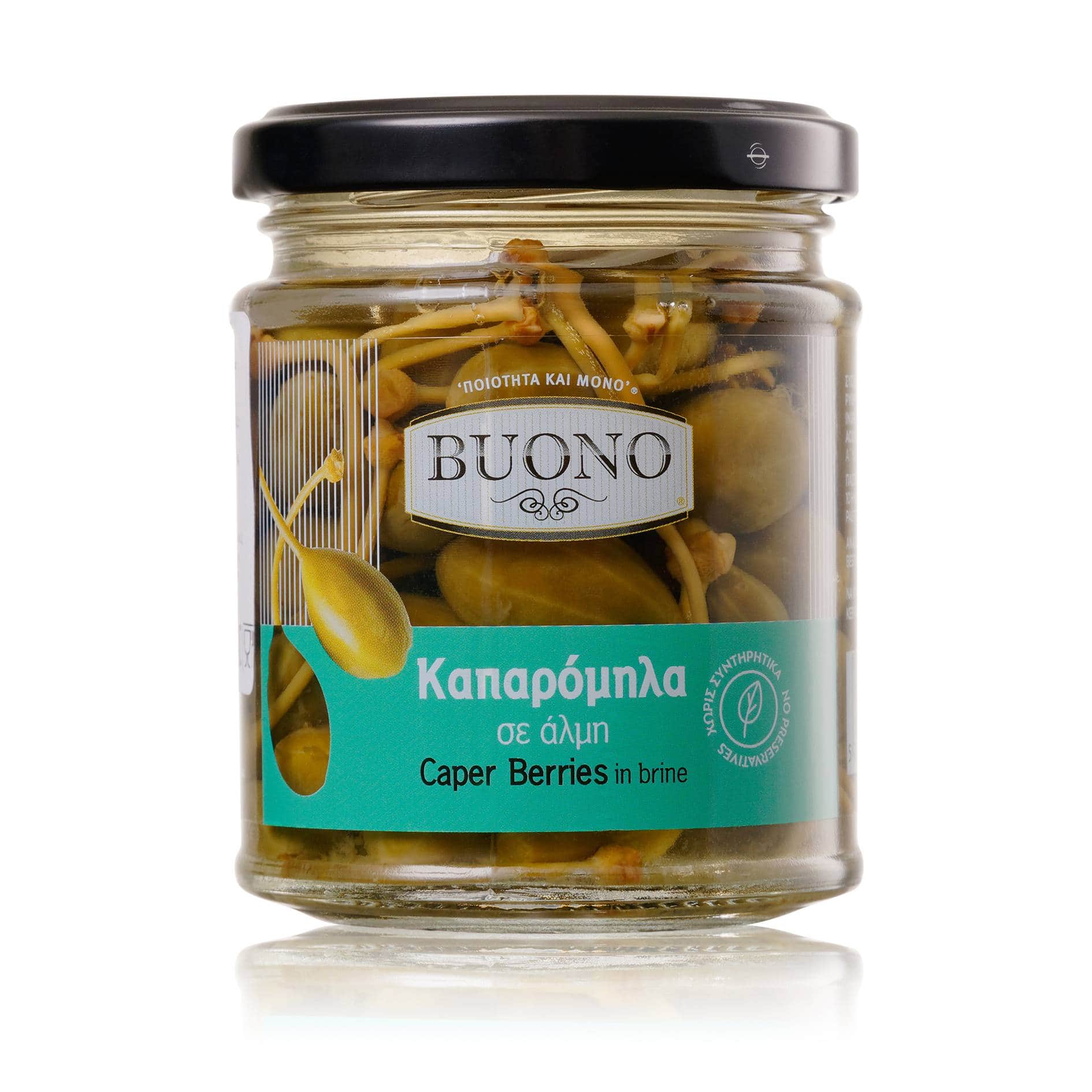 Плоды каперсов BUONO 210г купить в интернет-магазине GreekProducts.ru