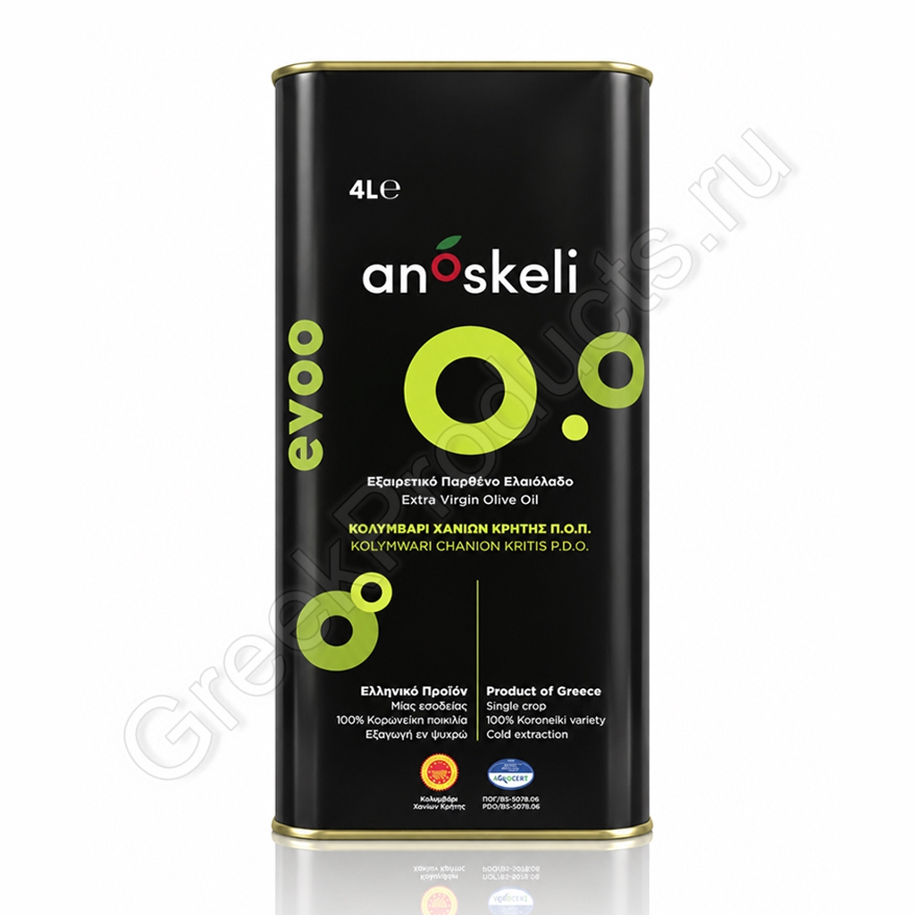 Масло оливковое Extra Virgin ANOSKELI P.D.O. 4 л